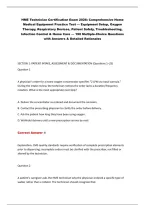 HME Technician Certification Exam 2026&colon; Comprehensive Home&NewLine;Medical Equipment Practice Test &mdash; Equipment Setup&comma; Oxygen&NewLine;Therapy&comma; Respiratory Devices&comma; Patient Safety&comma; Troubleshooting&comma;&NewLine;Infection Control & Home Care &mdash; 190 Multiple-Choice Questions&NewLine;with Answ