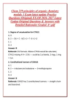 Chem 219 principles of organic chemistry module 3 Exam latest update Practice Questions &lpar;Original&rpar; EXAM 2026&ndash;2027 Latest Update Original Questions & Answers with Detailed Rationales Graded A&plus;&period;pdf