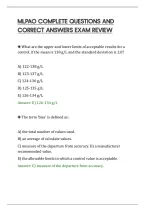 Mlpao Complete Questions And&NewLine;Correct Answers Exam Review