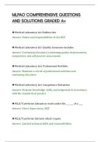 Mlpao Comprehensive Questions&NewLine;And Solutions Graded A&plus;