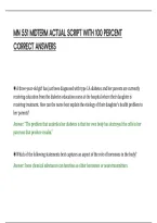 Mn 551 Midterm Actual Script With 100 Percent Correct Answers - MN ...