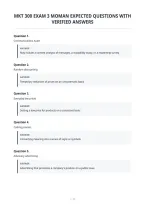 Mkt 300 Exam 3 Moman Expected Questions With&NewLine;Verified Answers