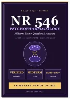 NR 546 &sol; NR546 Midterm Psychopharmacology Exam &lpar;Latest 2026 &sol; 2027 Update&rpar;&comma; Questions & Answers &lpar;Verified Answers&rpar;&vert;&vert; Complete A&plus; Guide&period;