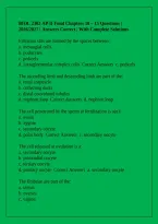 BIOL 2302 AP II Final Chapters 10 &ndash; 15 Questions &vert; 2026&sol;2027 &vert; Answers Correct &vert; With Complete Solutions