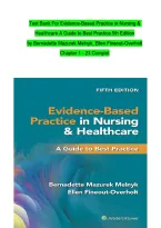 Test Bank For Evidence-Based Practice in Nursing & &NewLine;Healthcare A Guide to Best Practice 5th Edition &NewLine;by Bernadette Mazurek Melnyk&comma; Ellen Fineout-Overholt &NewLine;Chapter 1 - 23 Complet &NewLine;