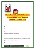 OSHA Hazard Communication GHS Exam 2026&sol;2027 &ndash; 10 Questions & Answers&colon; SDS&comma; Chemical Hazards&comma; HMIS Labels & Safety Pictograms