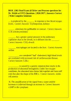 BIOL 2302 Final Exam &lpar;iClicker and Pearson questions for Dr&period; Welsh at UNT&rpar; Questions &vert; 2026&sol;2027 &vert; Answers Correct &vert; With Complete Solutions