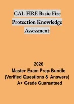 CAL FIRE Basic Fire Protection Knowledge Assessment Test &ndash; Study Guide and Practice Questions