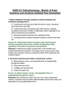 NURS 231 Pathophysiology - Module 10 Exam Questions and Answers&vert; Updated&vert; Pass Guaranteed