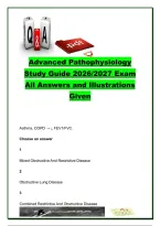 Advanced Pathophysiology Exam 2026&sol;2027 &ndash; 50&plus; Questions & Answers&colon; Cardiovascular&comma; Respiratory&comma; Renal&comma; Hematology & Immunology