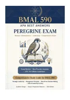 BMAL 590 APA Best Answers Peregrine Actual Exam 2026&sol;2027 &vert; Complete Exam-Style Questions with Detailed Rationales &vert; 100&percnt; Verified &vert; Pass Guaranteed &ndash; A&plus; Graded