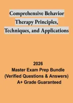 Comprehensive Behavior Therapy Principles&comma; Techniques&comma; and Applications Test &ndash; Psychology Study Guide