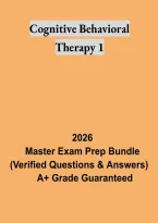 Cognitive Behavioral Therapy 1 Exam 3 &ndash; CBT Psychology Study Guide and Practice Questions