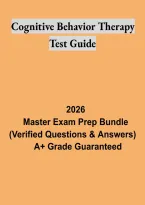 Cognitive Behavior Therapy Test Guide &ndash; CBT Psychology Exam Preparation and Study Materials