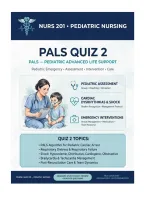 NURS 201 PALS QUIZ 2 &lpar;100&percnt; correct&rpar; Actual Exam 2026&sol;2027 &vert; Complete Exam-Style Questions with Detailed Rationales &vert; 100&percnt; Verified &vert; Pass Guaranteed &ndash; A&plus; Graded
