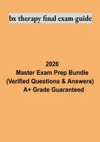 BX Therapy Final Exam Guide &ndash; Behavioral Therapy Study Materials and Practice Questions