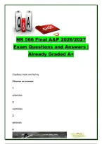 NR 566 Final A&P Exam 2026&sol;2027 &ndash; 100&plus; Questions & Answers&colon; Anatomy&comma; Physiology&comma; Nervous System&comma; Endocrine & Cardiovascular &ndash; Chamberlain University