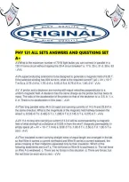Phy 131 All Sets Answers And Questions Set A&period;pdf