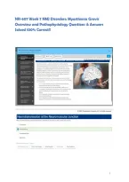 NR-507 Week 7 NMJ Disorders&colon; Myasthenia Gravis Overview and Pathophysiology Questions & Answers Solved 100&percnt; Correct&excl;&excl;
