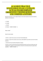 Acas Best Practice Knowledge Exam 1-5 Practice Questions And Answers 