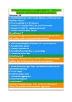 NRA Basic Pistol Shooting Course Exam 2026&sol;2027 &vert; 300 Practice &NewLine;Questions&comma; Correct Answers & Detailed Explanations 