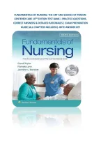 Fundamentals Of Nursing&colon; The Art And Science Of Person-Centered Care 10Th Edition Test Bank &vert; Practice Questions&comma; Correct Answers & Detailed Rationales &vert; Exam Preparation Guide &lpar;All Chapters Included&rpar;- With Answer Key
