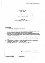 CHY 142 Exam 1A &lpar;PDF&rpar; &vert; 2026 Chemistry Questions & Answers &vert; Chemistry Exam Prep