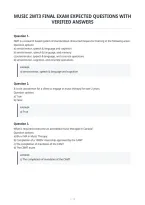 Music 2Mt3 Final Exam Expected Questions With&NewLine;Verified Answers&NewLine;