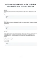 Music 2Mt3 Midterm Latest Actual Exam With&NewLine;Verified Questions & Correct Answers