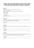 Music 2Mt3 Test&sol;Quiz Bank Latest Actual Exam&NewLine;With Verified Questions & Correct Answers