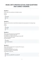 Music 2Mt3 Updated Actual Exam Questions&NewLine;And Correct Answers