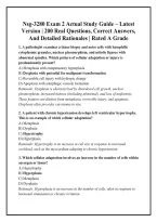 Nsg-3280 Exam 2 Actual Study Guide &ndash; Latest &NewLine;Version &vert; 200 Real Questions&comma; Correct Answers&comma; &NewLine;And Detailed Rationales &vert; Rated A Grade 