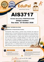 AIS3717 October November PORTFOLIO &lpar;COMPLETE ANSWERS&rpar; Semester 2 2026 - DUE 23 September 2026