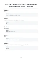 Nab Exam Study Stan Mucinic Updated Actual&NewLine;Questions With Correct Answers