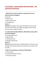 Nu 131 Exam 2 &ndash; Galen Nursing And Healthcare I &ndash; 200 Questions & Rationales