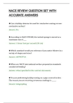 Nace Review Question Set With&NewLine;Accurate Answers&NewLine;