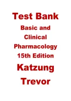 Test Bank for Basic and Clinical Pharmacology 15th Edition&comma; Latest Update