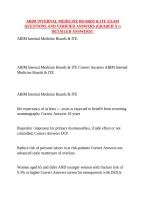 Abim Internal Medicine Boards & Ite Exam Questions And Verified Answers &lpar;Graded A&plus;&rpar; Detailed Answers&excl;&excl;