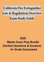 California Fire Extinguisher Law and Regulations Overview &ndash; Exam Study Guide and Practice Questions