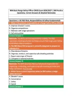NRA Basic Range Safety Officer &lpar;RSO&rpar; Exam 2026&sol;2027 &vert; 300 Practice &NewLine;Questions&comma; Correct Answers & Detailed Rationales 