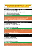 NRA Rifle Instructor Course Exam 2026&sol;2027 &vert; 300&plus; Practice &NewLine;Questions&comma; Verified Answers & Detailed Rationales 