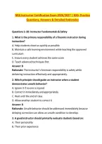 NRA Instructor Certification Exam 2026&sol;2027 &vert; 300&plus; Practice &NewLine;Questions&comma; Answers & Detailed Rationales