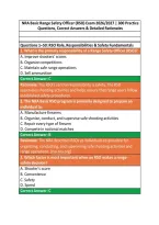 NRA Basic Range Safety Officer &lpar;RSO&rpar; Exam 2026&sol;2027 &vert; 300 Practice &NewLine;Questions&comma; Correct Answers & Detailed Rationales 