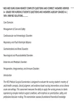 Hesi Med Surg Exam Newest Complete Questions And Correct Answers Verified A&plus; Grade For Nursing Students Questions And Answers Already Graded A&plus;&vert; 100&percnt; Verified Solutions&hellip;&hellip;&hellip;&period;&period;&period;
