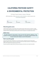 Safe Practice Environment CALIFORNIA PESTICIDE SAFETY & ENVIRONMENTAL PROTECTION 100 Original ...