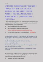 EVOLVE HESI Fundamentals Exit Exam 2026&ndash;2027 &vert; Complete Test Bank with 220 Questions and Answers &vert; Detailed Explanations &vert; Latest NGN Update