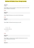 Best-Selling Title&NewLine;BioChem 210 Module 1 Exam &ndash; Portage Learning &vert; Questions and Answers &vert; Detailed Explanations &vert; 2027&NewLine;