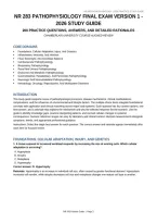Nr 283 Pathophysiology Final Exam Version 1 - &NewLine;2026 Study Guide&NewLine;200 Practice Questions&comma; Answers&comma; And Detailed Rationales&NewLine;Chamberlain University Course-Aligned Review