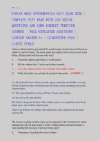 EVOLVE HESI Fundamentals Exit Exam 2026&ndash;2027 &vert; Complete Test Bank with 220 Questions and Answers &vert; Detailed Explanations &vert; Latest NGN Update&NewLine;