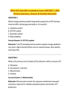 NSCA CSCS Scientific Foundations Exam 2026&sol;2027 &vert; 300&plus; &NewLine;Practice Questions&comma; Answers & Detailed Rationales